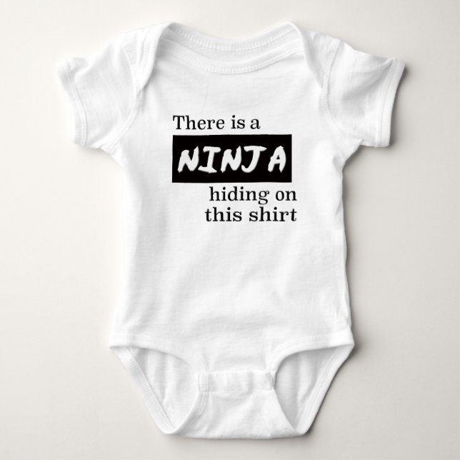 T-shirts Baby Ninja Criança Creeper (Frente)