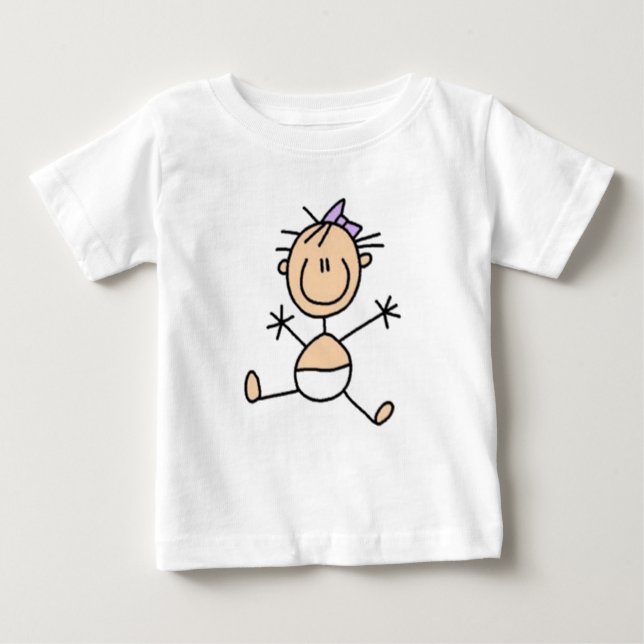 T-shirts Baby Stick Figura (Frente)