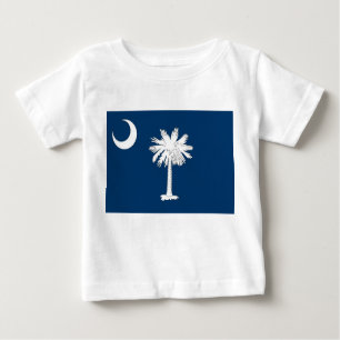 T-shirts Baby T Shirt com bandeira da Carolina do Sul