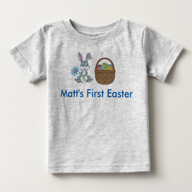 T-shirts Baby's First Easter Merchandise (Frente)