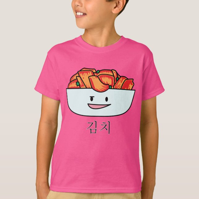 T-shirts Bacia feliz de Kimchi Kimchee - design feliz dos (Frente)
