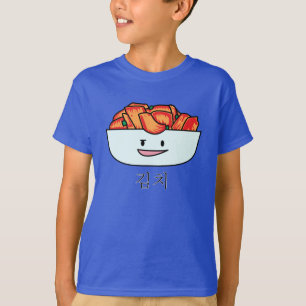 T-shirts Bacia feliz de Kimchi Kimchee - design feliz dos