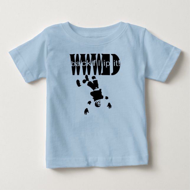 T-shirts backflipit! Bebê (Frente)