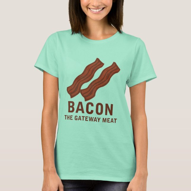 T-shirts Bacon, A Carne Do Gateway (Frente)