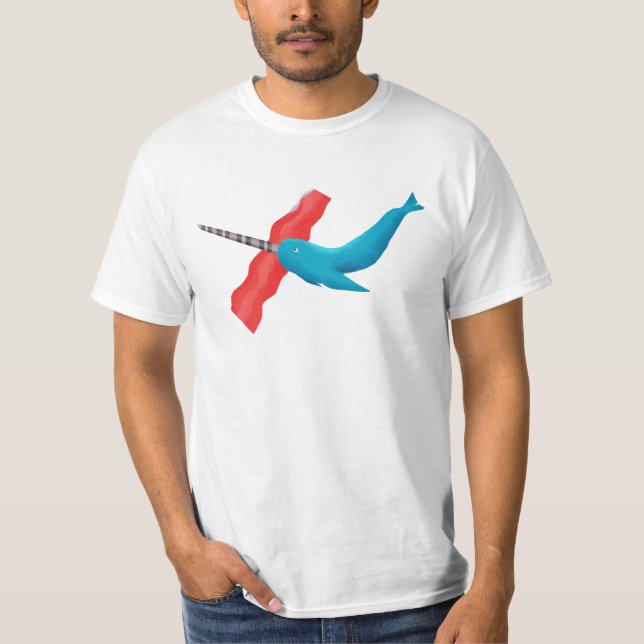 T-shirts Bacon de Narwhal (Frente)