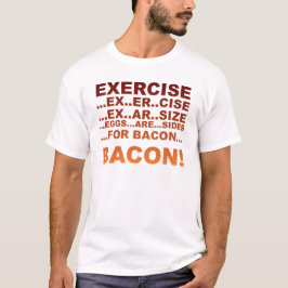 T-shirts Bacon do exercício