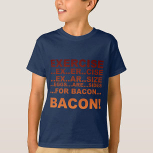 T-shirts Bacon do exercício