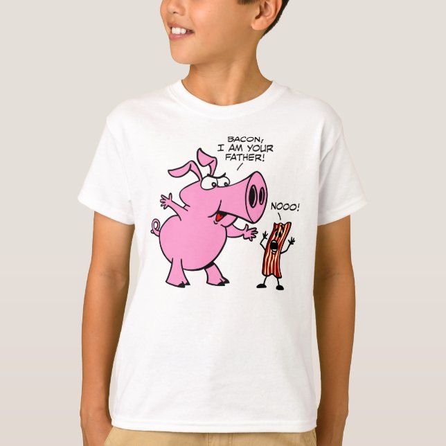 T-shirts Bacon, eu sou seu pai (Frente)