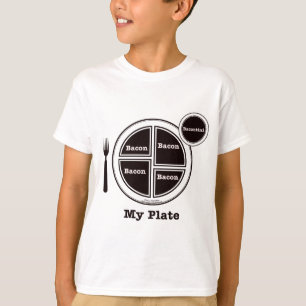 T-shirts Bacon minha placa