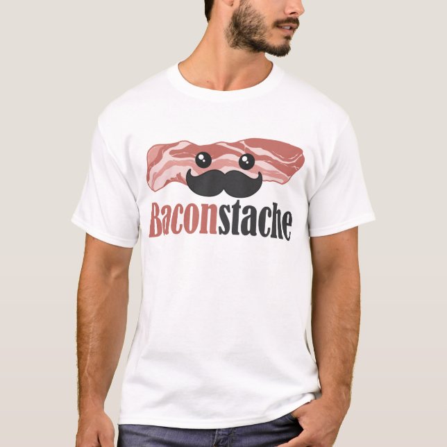 T-shirts Baconstache (Frente)