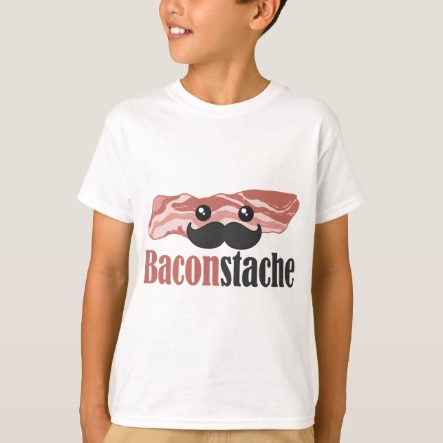 T-shirts Baconstache (Frente)