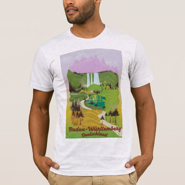 T-shirts Baden-Württemberg alemanha (Frente)