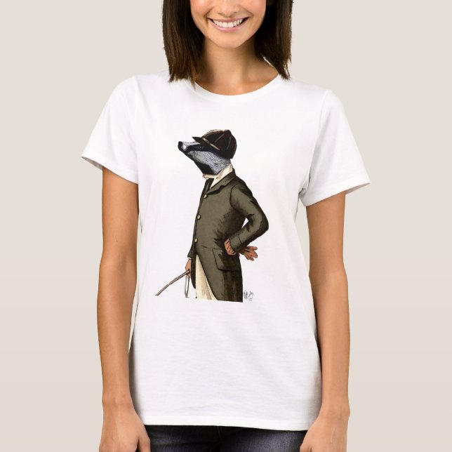 T-shirts Badger O Retrato Do Cavaleiro (Frente)