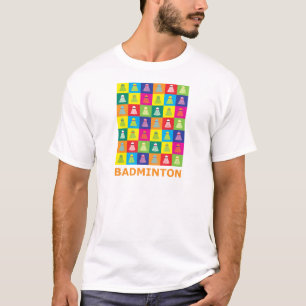 T-shirts Badminton do pop art