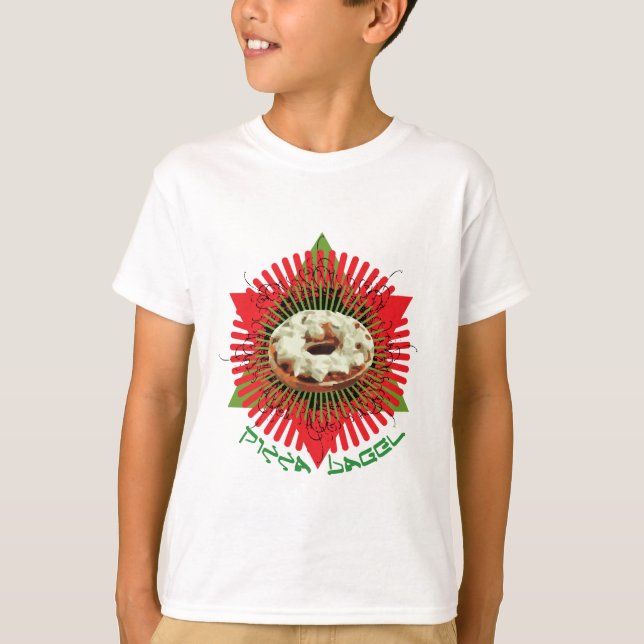 T-shirts Bagel da pizza: Italiano judaico (Frente)