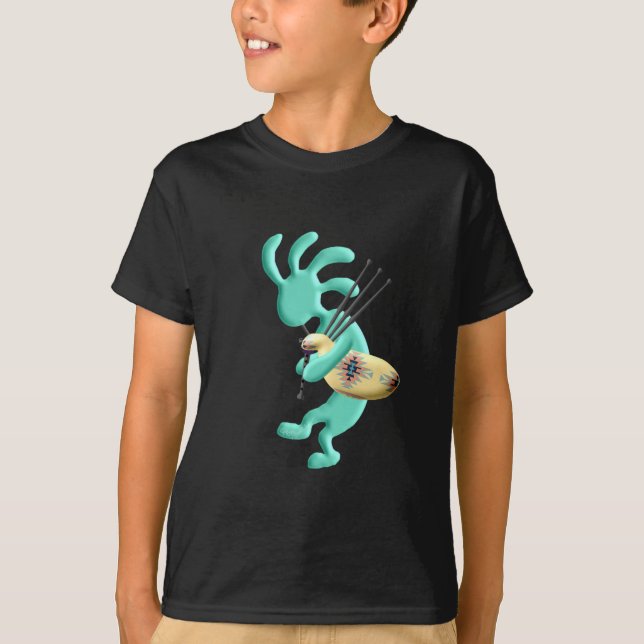 T-shirts Bagpipes de Kokopelli (Frente)