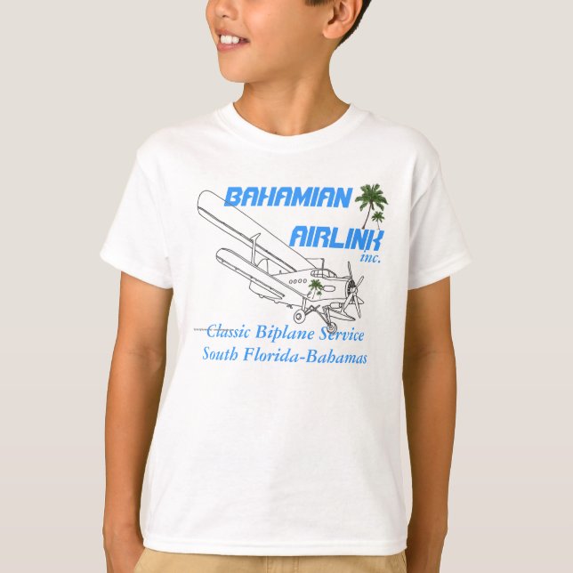 T-shirts Bahamaian Airlink (Frente)