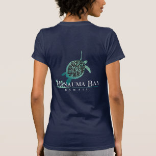 T-shirts Baía de Hanauma da tartaruga das ilhas de Havaí