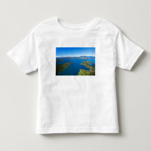 T-shirts Baía de Torea, rainha Charlotte Sound, Marlboroug