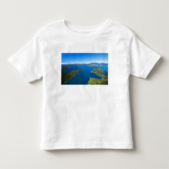 T-shirts Baía de Torea, rainha Charlotte Sound, Marlborough (Frente)