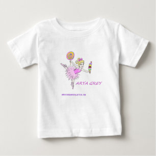 T-shirts Bailarina com nome feito sob encomenda