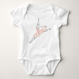 T-shirts Bailarina cor-de-rosa bonito
