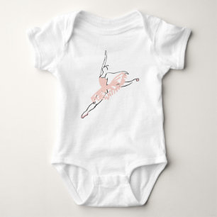 T-shirts Bailarina cor-de-rosa bonito