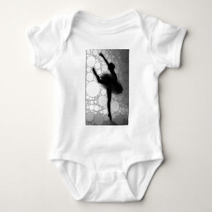 T-shirts Bailarina Dançando Preto Branco Ballet