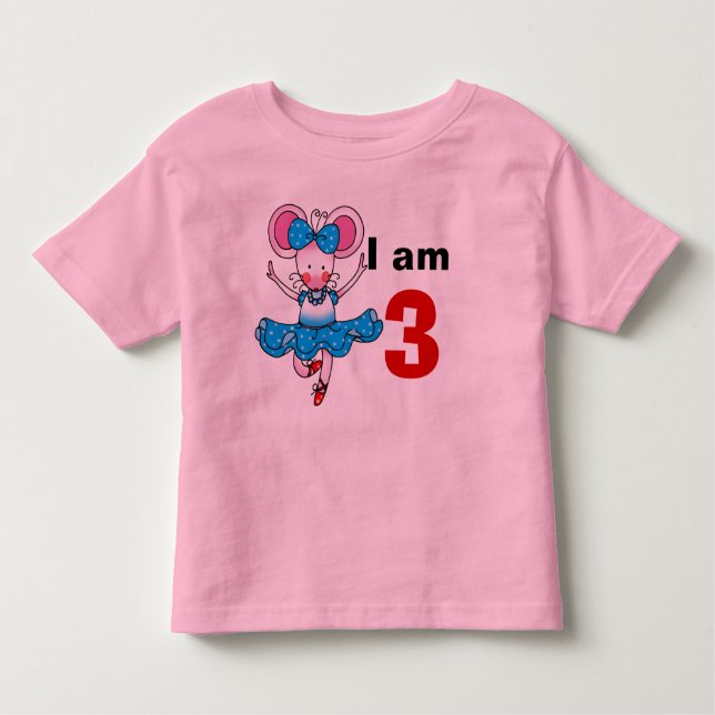T-shirts bailarina de 3 anos (Frente)