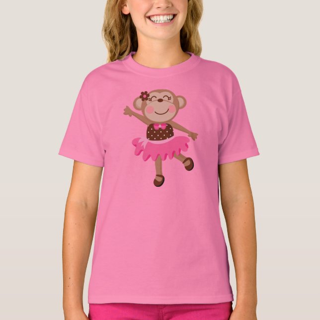 T-shirts Bailarina do macaco (Frente)