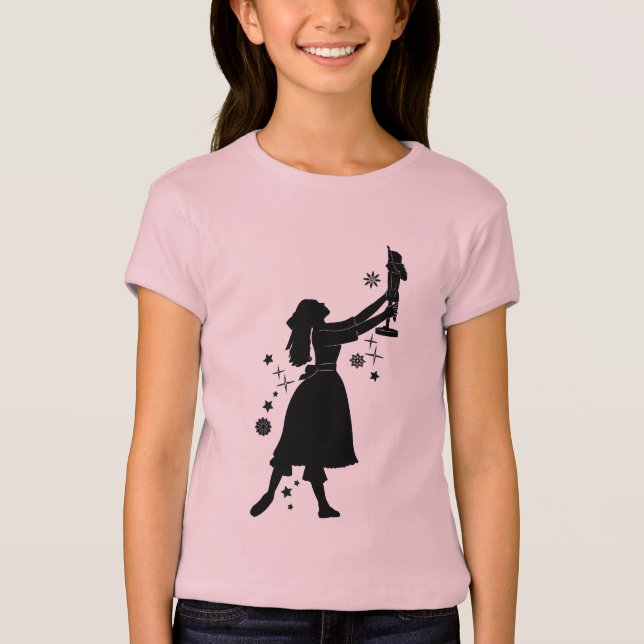 T-shirts Bailarina e Nutcracker no Natal (Frente)