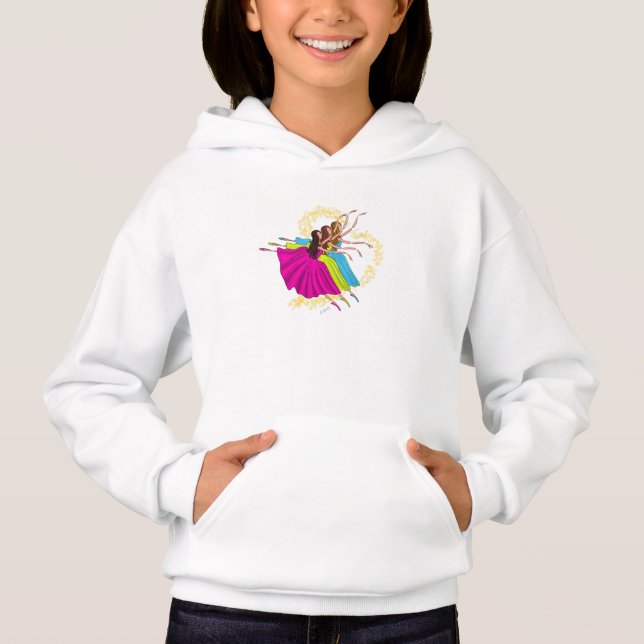 T-shirts Bailarinas bonitos que dançam e que saltam (Frente)