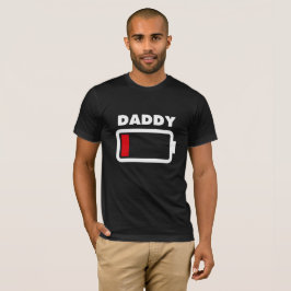 T-shirts Baixa bateria do pai