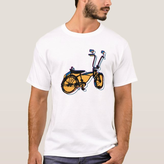 T-shirts Baixa bicicleta do cavaleiro (Frente)