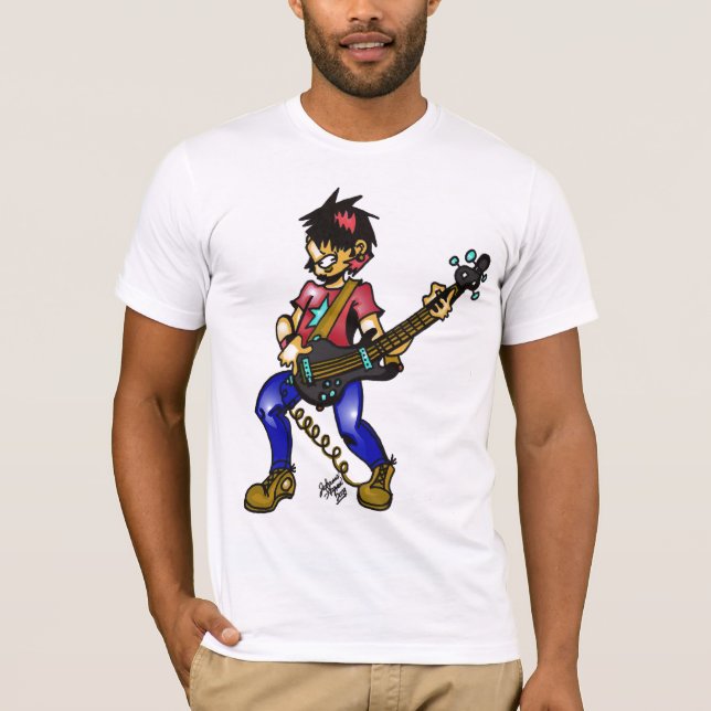 T-shirts baixista (Frente)