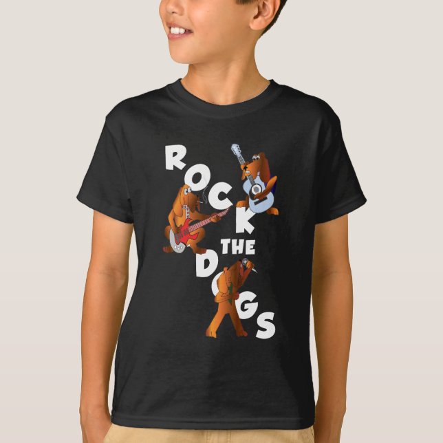 T-shirts Balance o T do miúdo dos cães (Frente)