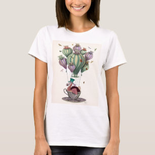 T-shirts Balão Dodo com Dragonflies