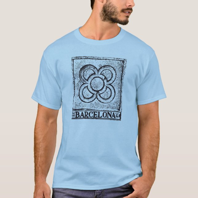 T-shirts Baldosa de Barcelona Modernista (Frente)