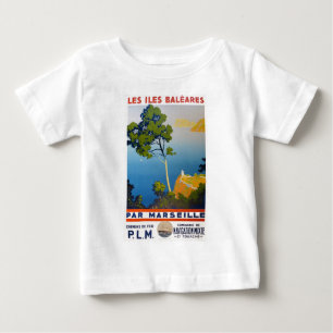 T-shirts Baleares Islands Vintage Viagem francês