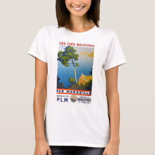 T-shirts Baleares Islands Vintage Viagem francês