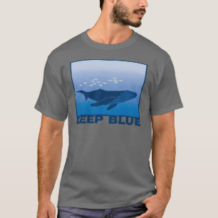 T-shirts Baleia azul profunda