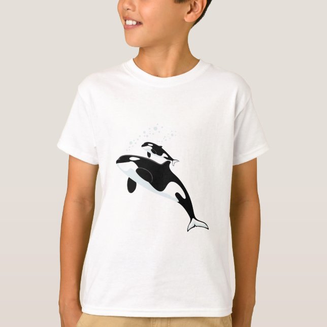 T-shirts Baleia de assassino da orca (Frente)
