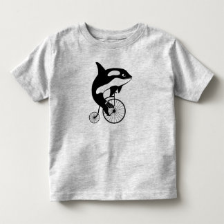 T-shirts Baleia de assassino da orca na bicicleta do