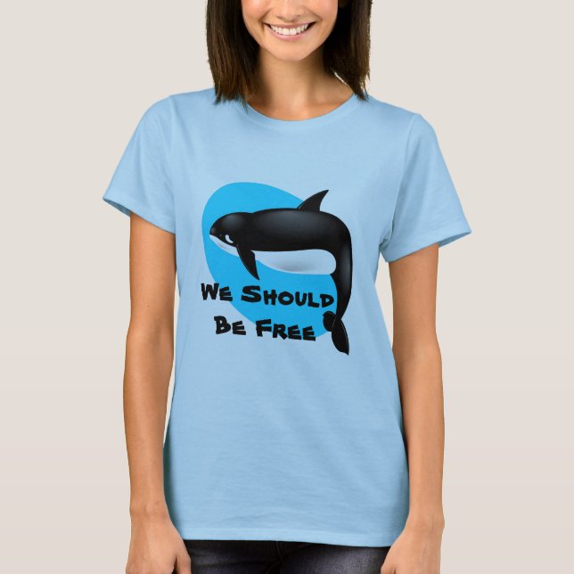 T-shirts Baleia de assassino - orca (Frente)