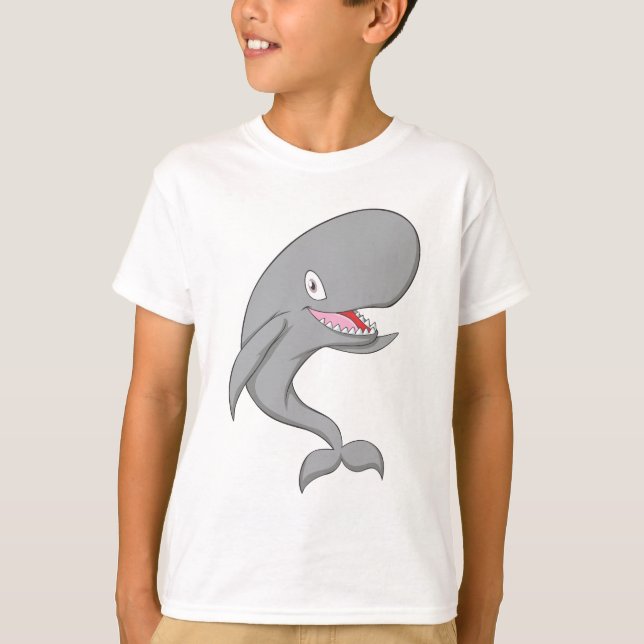 T-shirts Baleia de esperma alegre (Frente)