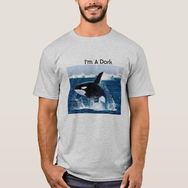 T-shirts baleia, eu sou um Dork (Frente)