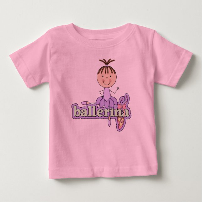 T-shirts Ballerina - Bodysuit Lilás Bebê Tutu (Frente)