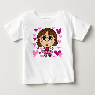 T-shirts Ballerina Menina Bebê Body Tutu