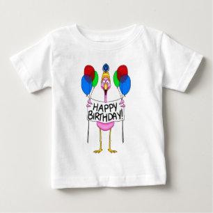 T-shirts Balões lunáticos do feliz aniversario do flaming