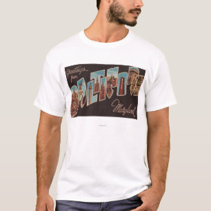 T-shirts Baltimore, Maryland - grandes cenas 3 da letra